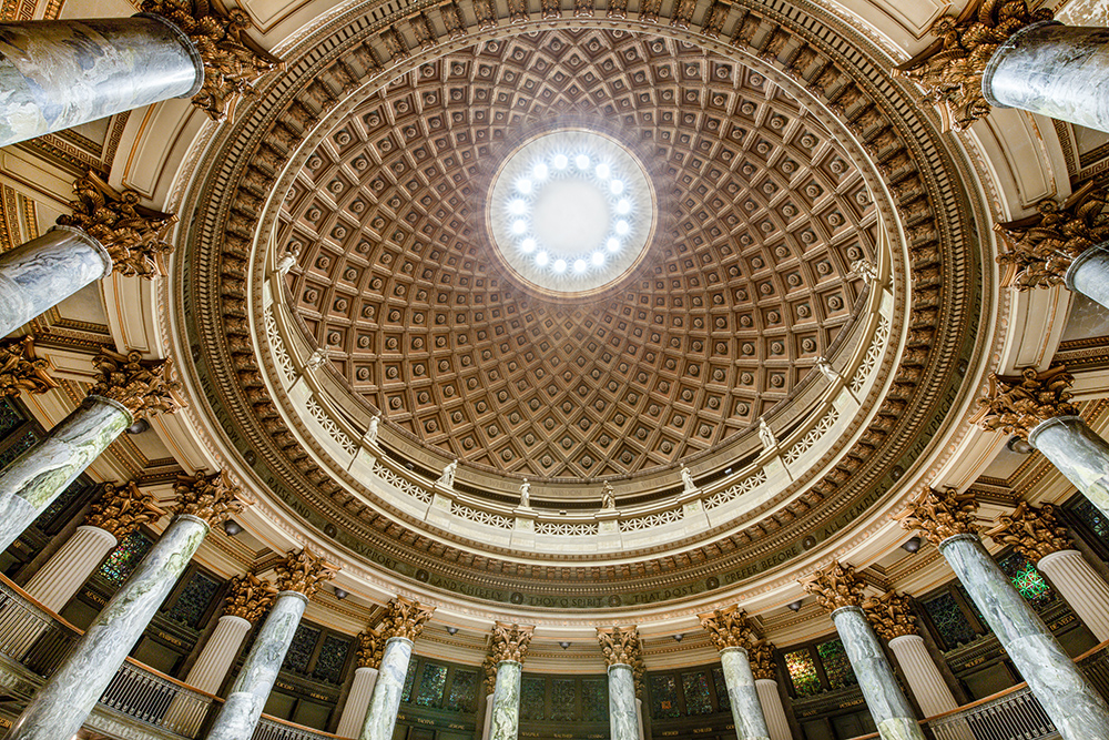 Gould Memorial Library – A Historic High Ceiling Renovation