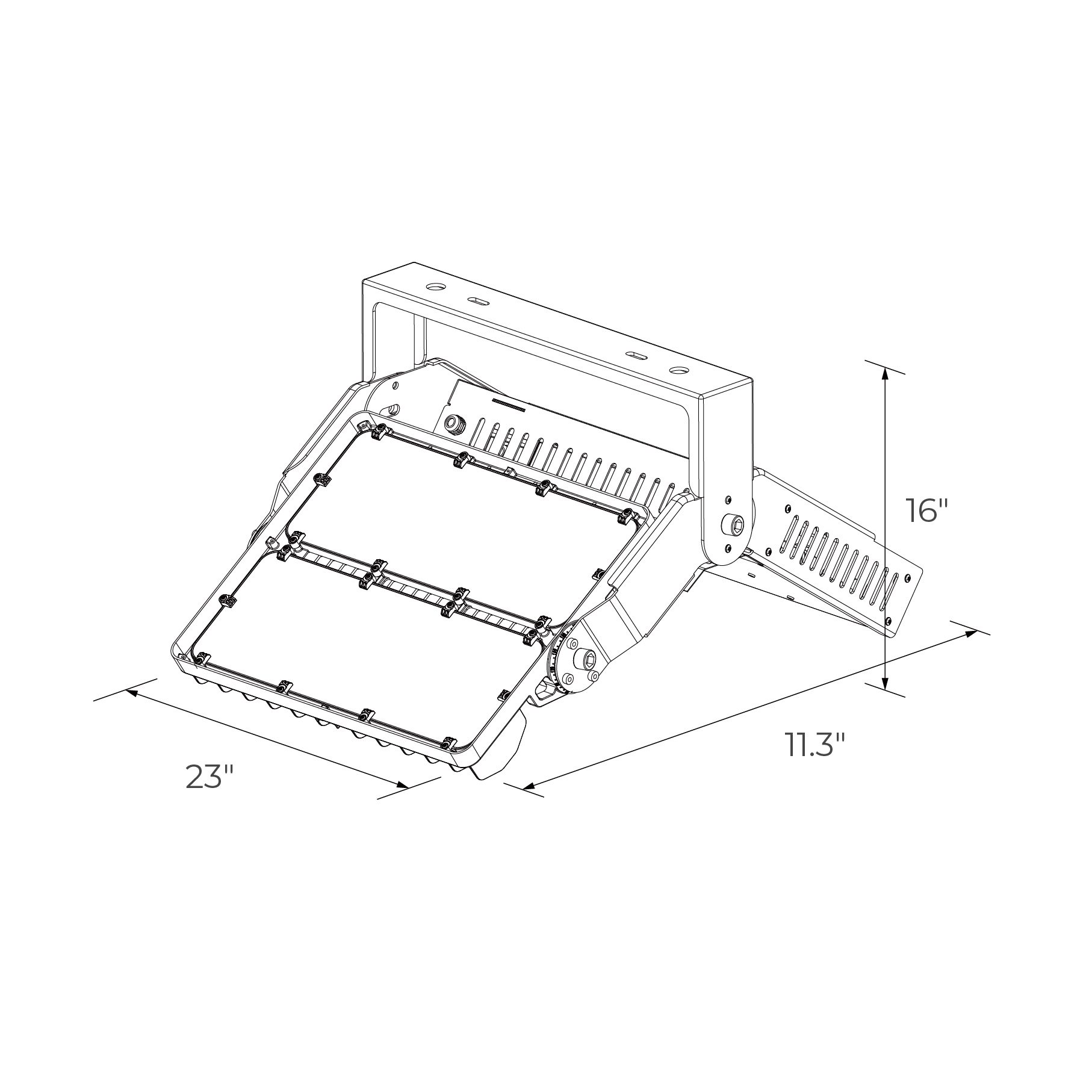 Meteor Lighting Bolt Nova Series Dimensions