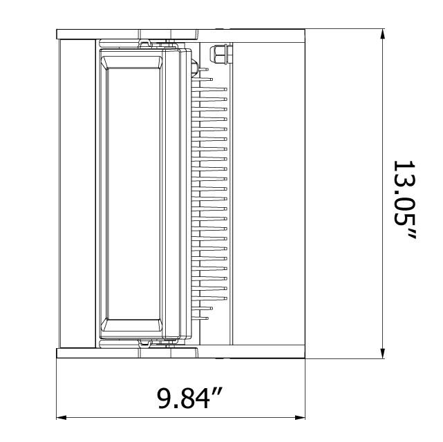 Reizen 150W Dimensions