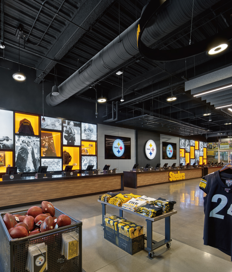 Inside the Steelers Pro Shop flagship location